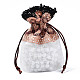 Polyester Lace & Slub Yarn Drawstring Gift Bags OP-Q053-010B-1
