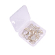 PandaHall Elite Brass Cuff Button KK-PH0034-14-6