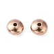 Flat Round Brass Spacer Beads KK-J204-02RG-3