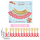 12 pièces alliage émail sensibilisation au cancer du sein ruban charme marqueurs de point de verrouillage HJEW-PH01685-2