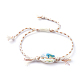 Verstellbare geflochtene Perlenarmbänder BJEW-JB05152-01-1