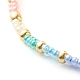 Bracelet de perles de graines de verre pour femme fille BJEW-JB06746-6