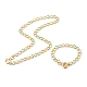 Latón esmalte cadena de bordillo collares y pulseras conjuntos de joyas SJEW-JS01197-1