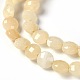 Topazio naturale perle di giada fili G-L493-31-2