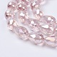 Chapelets de perles en verre électroplaqué X-EGLA-D015-15x10mm-23-2