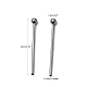 304 Stainless Steel Ball Head pins STAS-M010-20mm-01-5