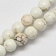 Round Natural Magnesite Beads Strands G-M138-39-1