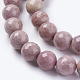 Natural Rhodonite Beads Strands G-G542-10mm-12-3