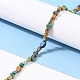 Chapelets de perles en chrysocolle et lapis lazuli naturelles G-G018-63-4