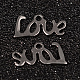 Word Love 304 Stainless Steel Charms STAS-M249-16-1