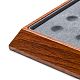 Rechteck Holz Präsentationsschmuck Runde Perlen Display Tablett ODIS-P008-13B-3