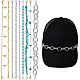 9 шт. цепь для бейсболки из алюминия HJEW-SW00143-1