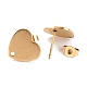 Placage ionique (ip) 304 accessoires de boucles d'oreilles en acier inoxydable EJEW-O104-15G-3