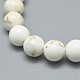 Bracelets extensibles en perles de magnésite naturelle X-BJEW-K212-B-008-3