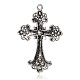 Croce latina Fleuree lega strass grandi ciondoli TIBE-M001-167E-2