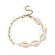 Ensemble de bracelets de cheville en perles de coquillage naturel 4 pièces 4 styles AJEW-AN00526-8