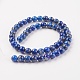 Chapelets de perles en lapis-lazuli naturel X-G-G099-8mm-7B-2