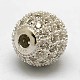 Runde 925 Sterling Silber Perlen STER-O021-01-10mm-3