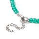 Set di collana di perline di vetro crepitio per le donne NJEW-JN04194-4