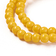 Chapelets de perles en verre opaque de couleur unie GLAA-D080-4mm-13-3