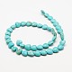 Perles coeur turquoise synthétique brins TURQ-I019-14mm-08-2