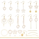 Sunnyclue DIY Nachahmung von Perlenohrringen baumeln Kits DIY-SC0016-54-1