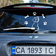 Decoración del coche de la etiqueta engomada del pvc DIY-WH0254-011-6