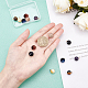 SUNNYCLUE 1 Box 14Pcs 7 Styles Round Gemstone Charms Natural Stone Pendants with Golden Brass Loops Healing Crystal Chakra Reiki Semi Precious Rock Charm for DIY Necklace Jewelry Making Supplies G-SC0001-50-3