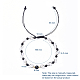 Braided Beads Bracelets BJEW-JB05056-6