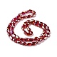 Faceted Electroplated Transparent Glass Beads Strands GLAA-G092-B02-3