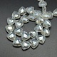 Electroplate Crystal Glass Triangle Beads Strands X-EGLA-F068A-01-2