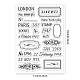 GLOBLELAND Past Date Clear Stamps Zip Code City Silicone Clear Stamp Seals for Cards Making DIY Scrapbooking Photo Journal Album Decoration DIY-WH0167-57-0036-6
