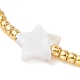 Bracelets de perles tressées en perles naturelles et graines BJEW-JB09722-03-3