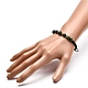 Bracelet de perles tressées en turquoise synthétique (teinte) BJEW-JB06743-01-3
