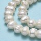 Hebras de perlas de agua dulce cultivadas naturales PEAR-F018-17D-01-4