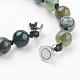 Natural Gemstone Beads Bracelets BJEW-JB03390-4