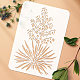 FINGERINSPIRE Yucca Painting Stencil 11.7x8.3 inch Flowers Stencil Plastic Yucca Leaves Pattern Template Reusable DIY Art and Craft Stencils Natural Plants Stencils for Painting on Wood Wall Furniture DIY-WH0396-228-3