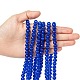 Spray Painted Crackle Glass Beads Strands CCG-Q001-8mm-14-4