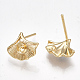 Accessoires de clous d'oreilles en laiton X-KK-S350-049G-2