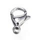 304 Stainless Steel Lobster Claw Clasps STAS-P098-A13-P-1