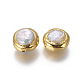 Perlas naturales abalorios de agua dulce cultivadas PEAR-F011-11G-2