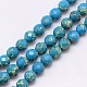 Synthetic Imperial Jasper Beads Strands G-I084-6mm-M-2