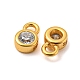 Real 18K Gold Plated 925 Sterling Silver Charms STER-K176-03F-G-3