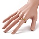 Плетеное кольцо на палец из бисера RJEW-JR00552-3