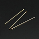 Épingles à tête plate remplies d'or jaune X-KK-G161-19x0.5mm-1-1