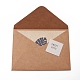 Blattmuster Kraft Briefumschläge und Grußkarten gesetzt DIY-WH0161-37E-2