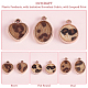 OLYCRAFT 48Pcs 3 Style Leopard Print Leather Pendants with Gold Edge Heart Round Oval Leopard Leather Charms Leather Earrings Pendants with Loop for Earring Necklace Bracelet Jewelry Making FIND-OC0002-19-4