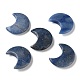Piedras naturales de palma de luna de aventurina azul G-M416-04A-01-1