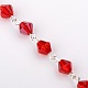 Handmade Bicone Glass Beads Chains for Necklaces Bracelets Making AJEW-JB00040-06-1