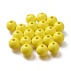Painted Natural Wood Beads WOOD-A018-16mm-18-1